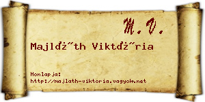 Majláth Viktória névjegykártya
